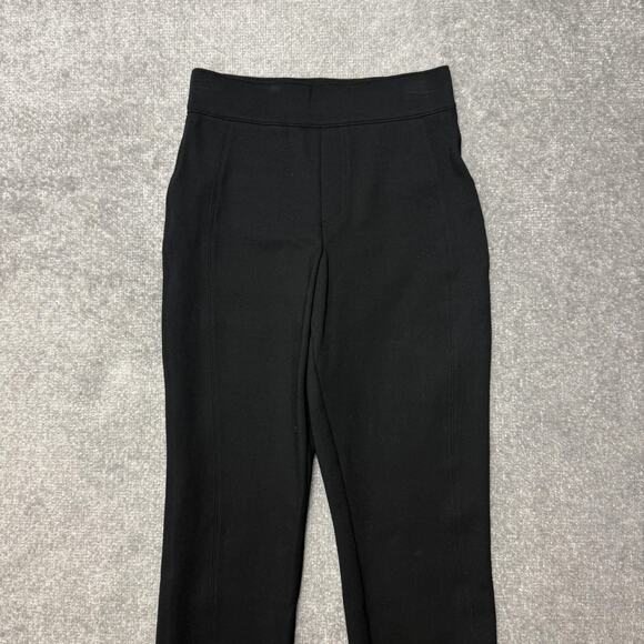 SPANX Pants Womens XS Black Pull On Ponte Slim Straight High Rise Office Work - Picture 2 of 10